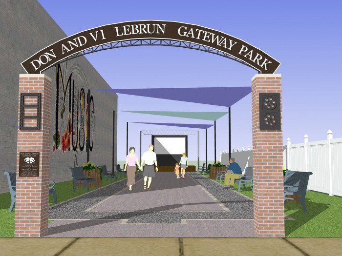 Downtown gateway for South Whitley