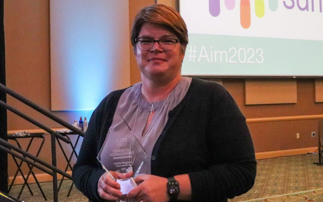 North Manchester’s Carrie Mugford Honored with Aim Financial Management Award