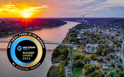 Historic Madison Indiana Named #1 Small Town in the Midwest by USA Today 10Best Readers’ Choice Awards