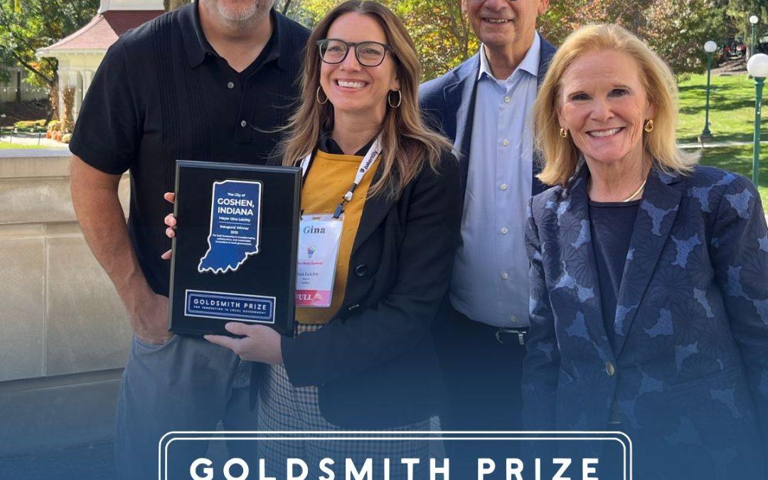 City of Goshen Wins Inaugural Goldsmith Prize for Innovation in Local Government