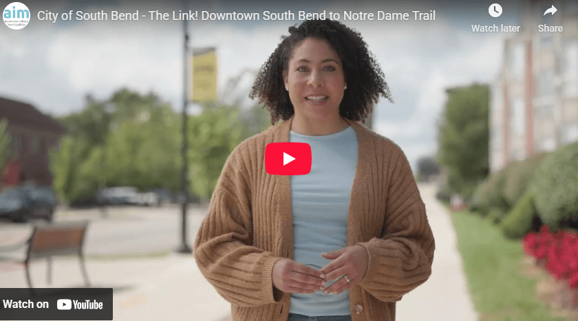 City of South Bend Earns Aim Award for The Link Trail Project