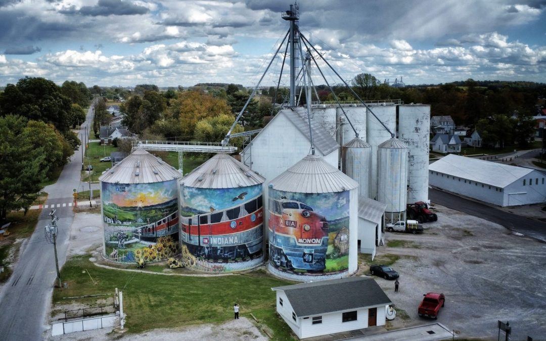 Orleans Dedicates “Magnificent Monon Mural” and Unveils Donor Plaque